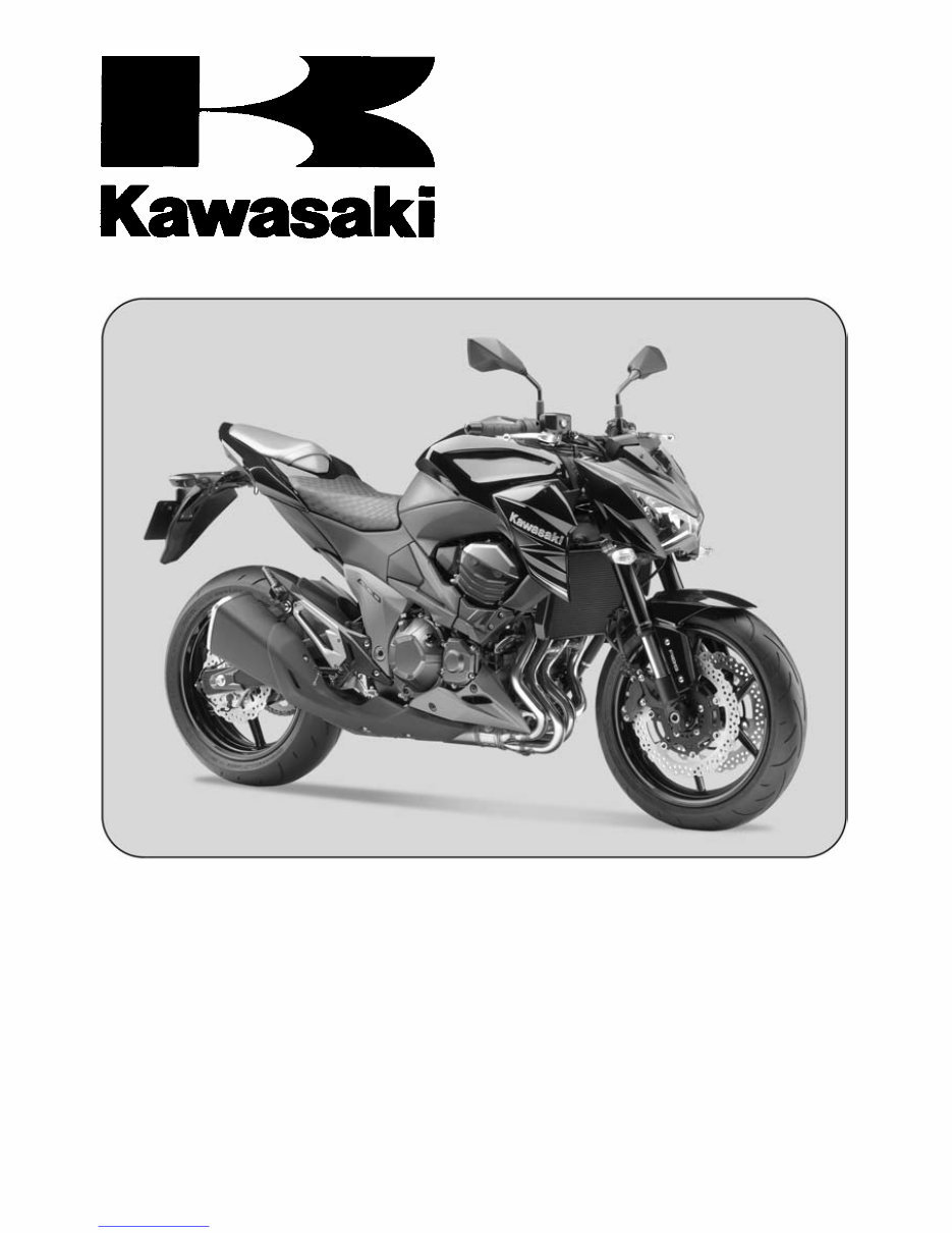 2013 Kawasaki Z800, Z800 ABS Service Repair Workshop Manual