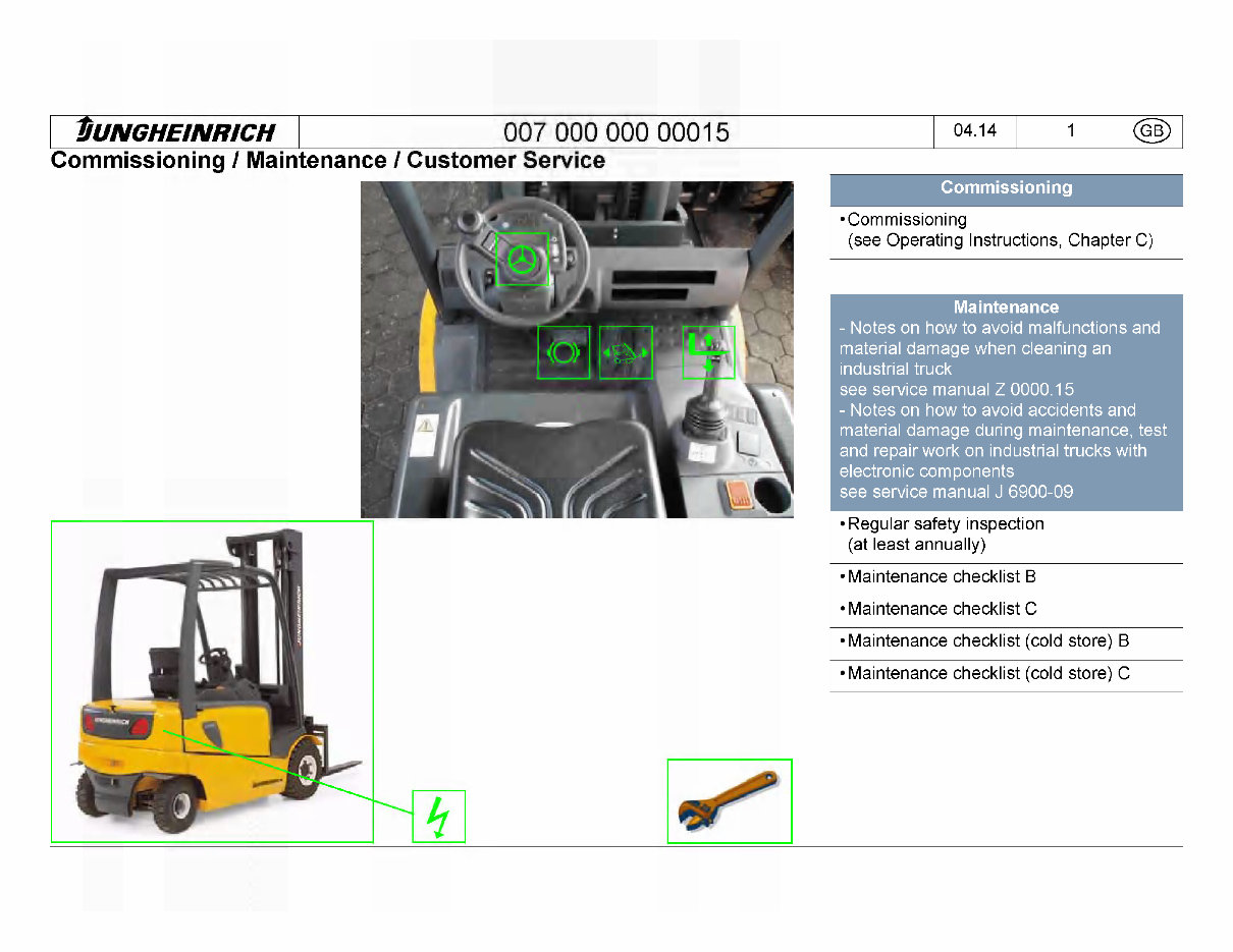 Jungheinrich EFG-Series Forklifts (EFG422/EFG425/EFG425K/EFG425S/EFG425KS/EFG430) Service & Repair Manual preview img 10