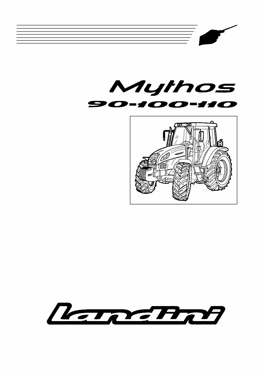 Landini Mythos 90 100 110 Tractor Workshop Service Repair Manual # 1 preview img 1