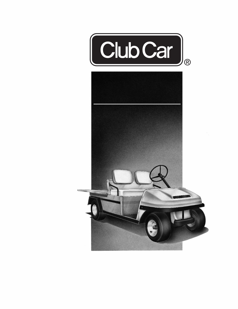 1999 Club Car Carryall Turf II Gas Factory Service & Work Shop Manual preview img 1
