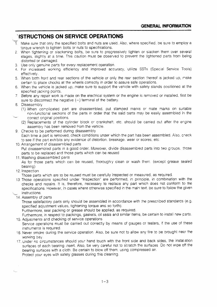 1983 Daihatsu Charade G11 Service & Repair Manual preview img 3