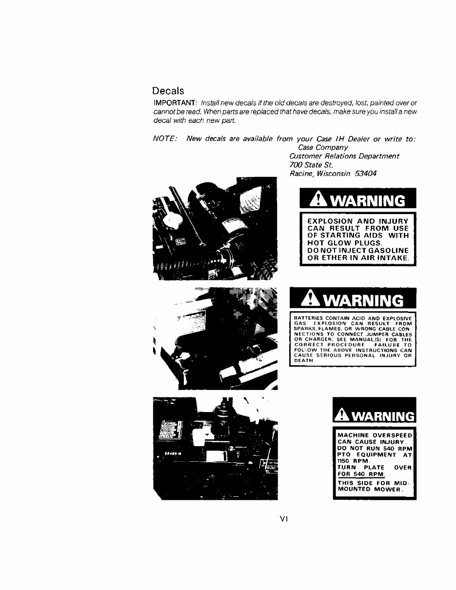 CASE IH 245 255 Tractor Operators Manual preview img 8