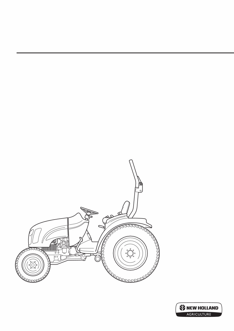 NEW HOLLand TC27D Tractor Operators Manual preview img 1