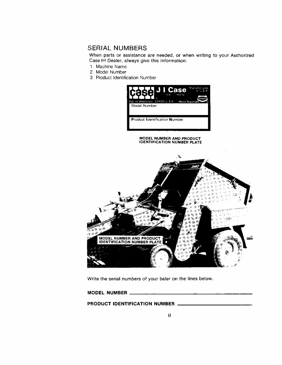 CASE IH 3440 3450 ROUND BALER Operators Manual preview img 4