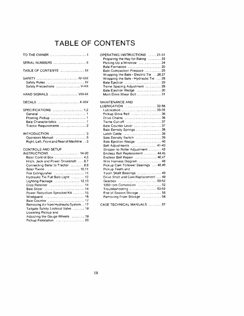 CASE IH 3440 3450 ROUND BALER Operators Manual preview img 5