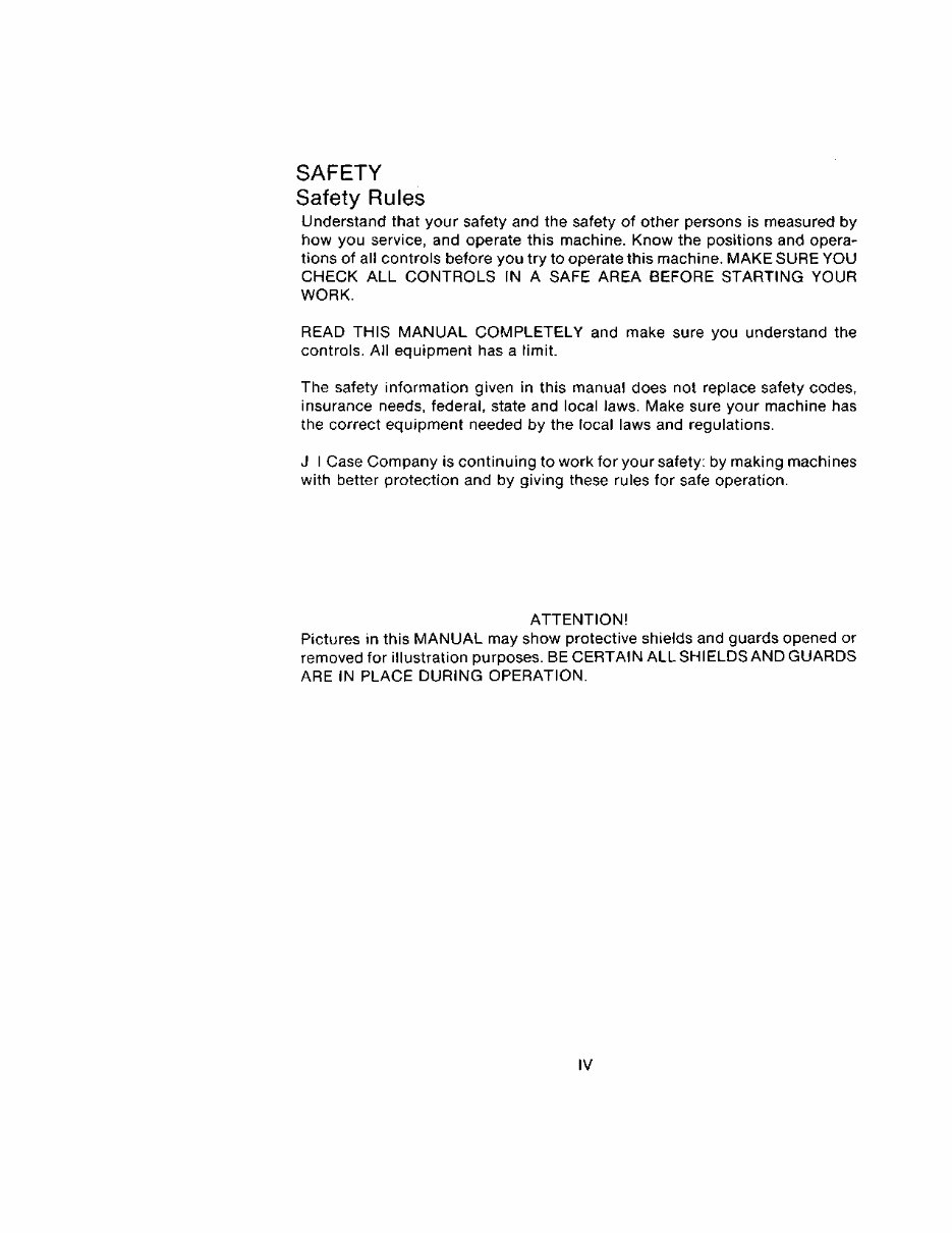 CASE IH 3440 3450 ROUND BALER Operators Manual preview img 6