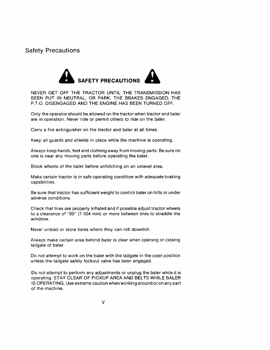 CASE IH 3440 3450 ROUND BALER Operators Manual preview img 7