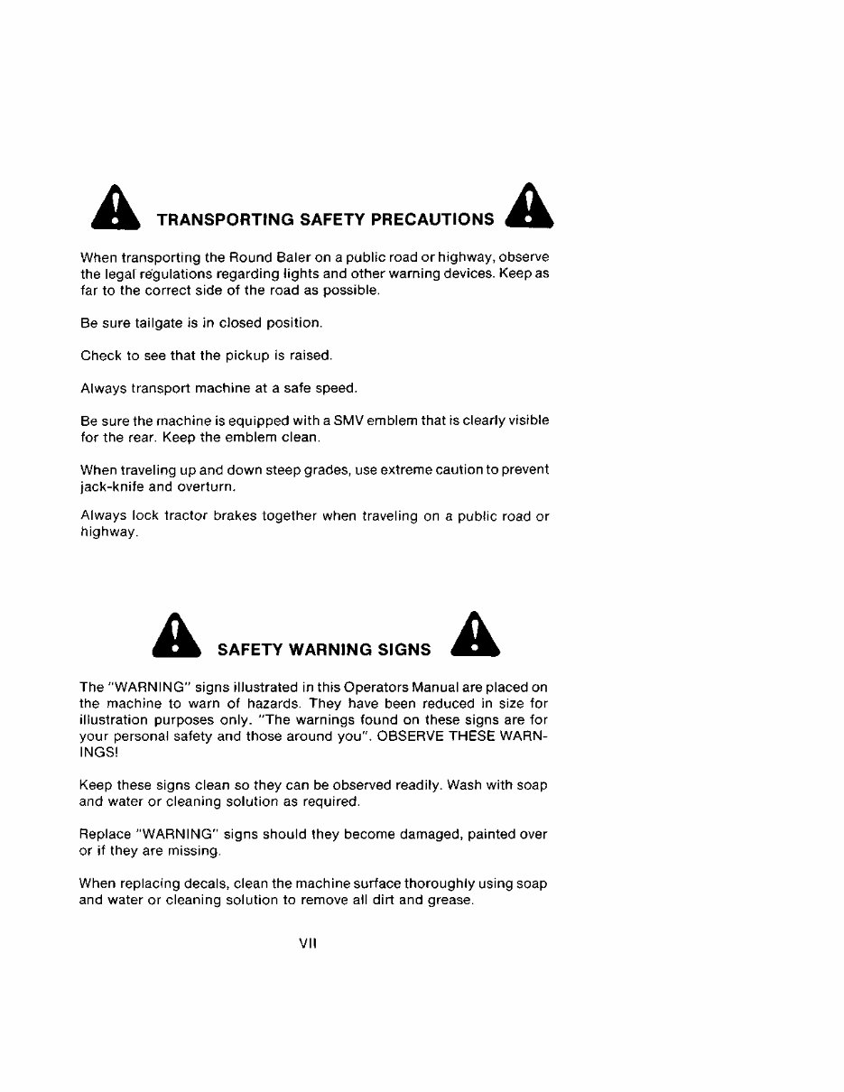 CASE IH 3440 3450 ROUND BALER Operators Manual preview img 9