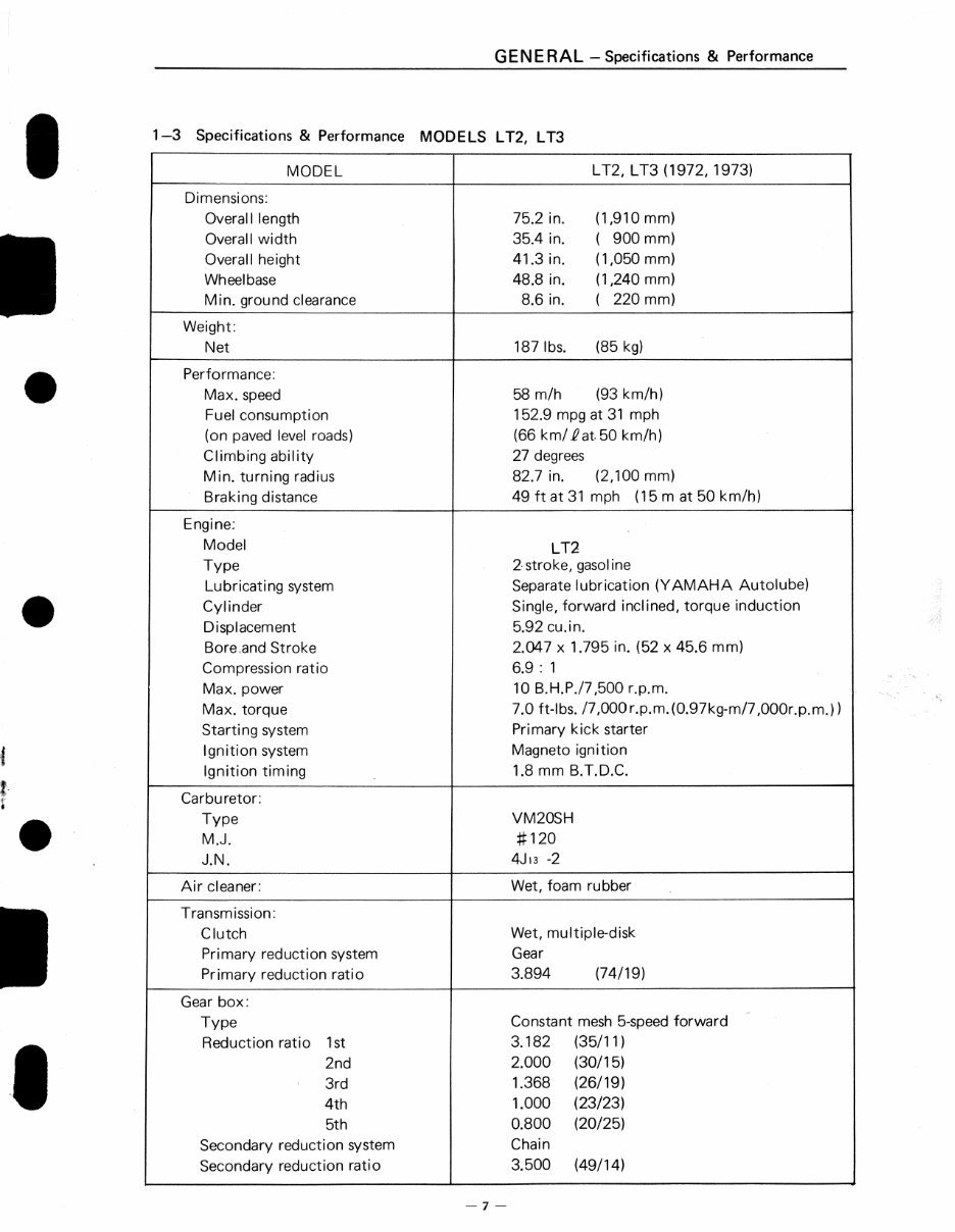 1971-1973 Yamaha CT1C, CT2, CT3 100cc-175cc Enduro Motorcycle Service & Repair Manual preview img 9