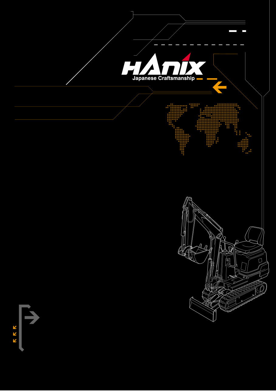 Hanix H08B Excavator Service and Parts Manual preview img 1