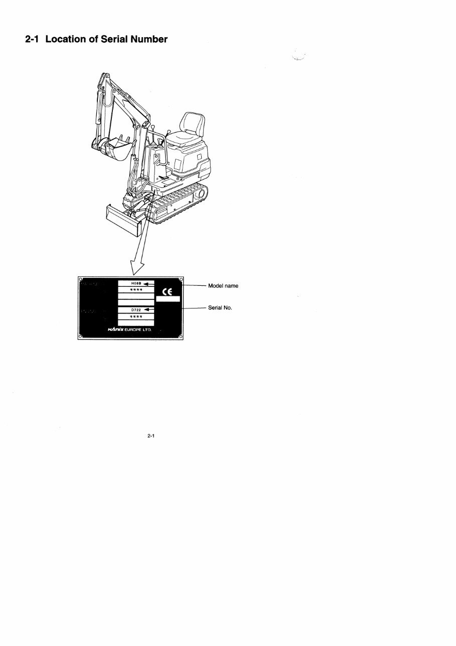 Hanix H08B Excavator Service and Parts Manual preview img 7