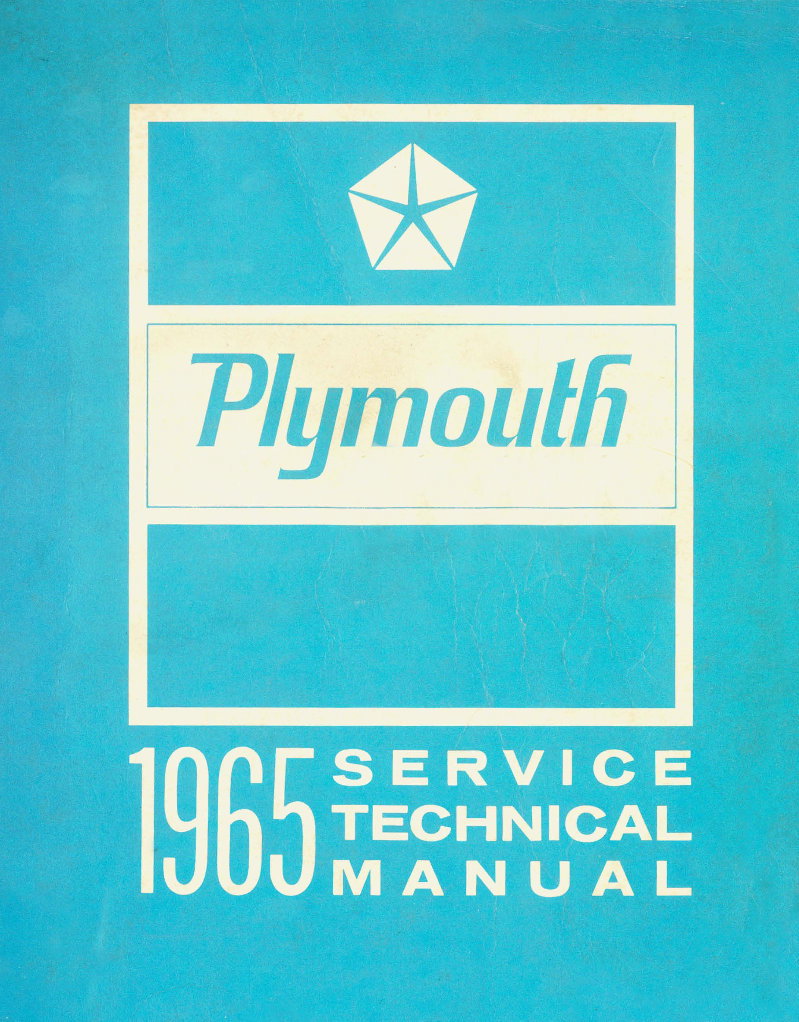 1964 1965 Plymouth Service manual Fury Satellite barracuda preview img 1