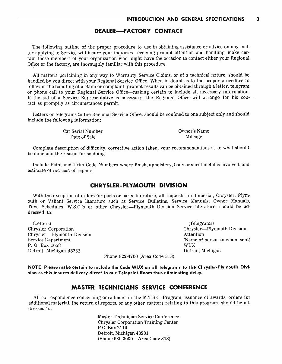 1964 1965 Plymouth Service manual Fury Satellite barracuda preview img 4