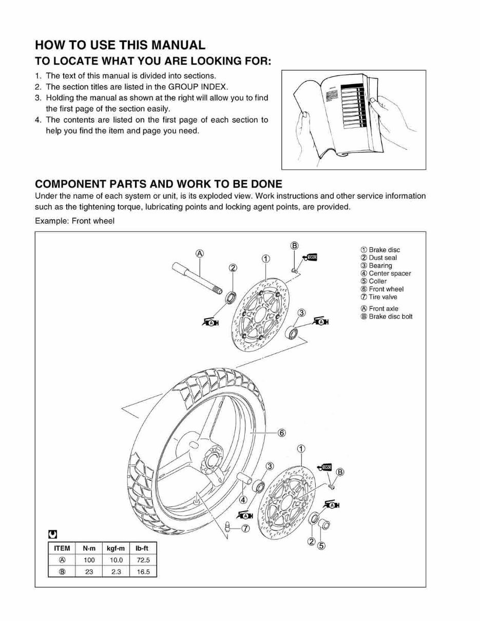 Suzuki DL1000 V-Strom Service Manual V Strom preview img 5