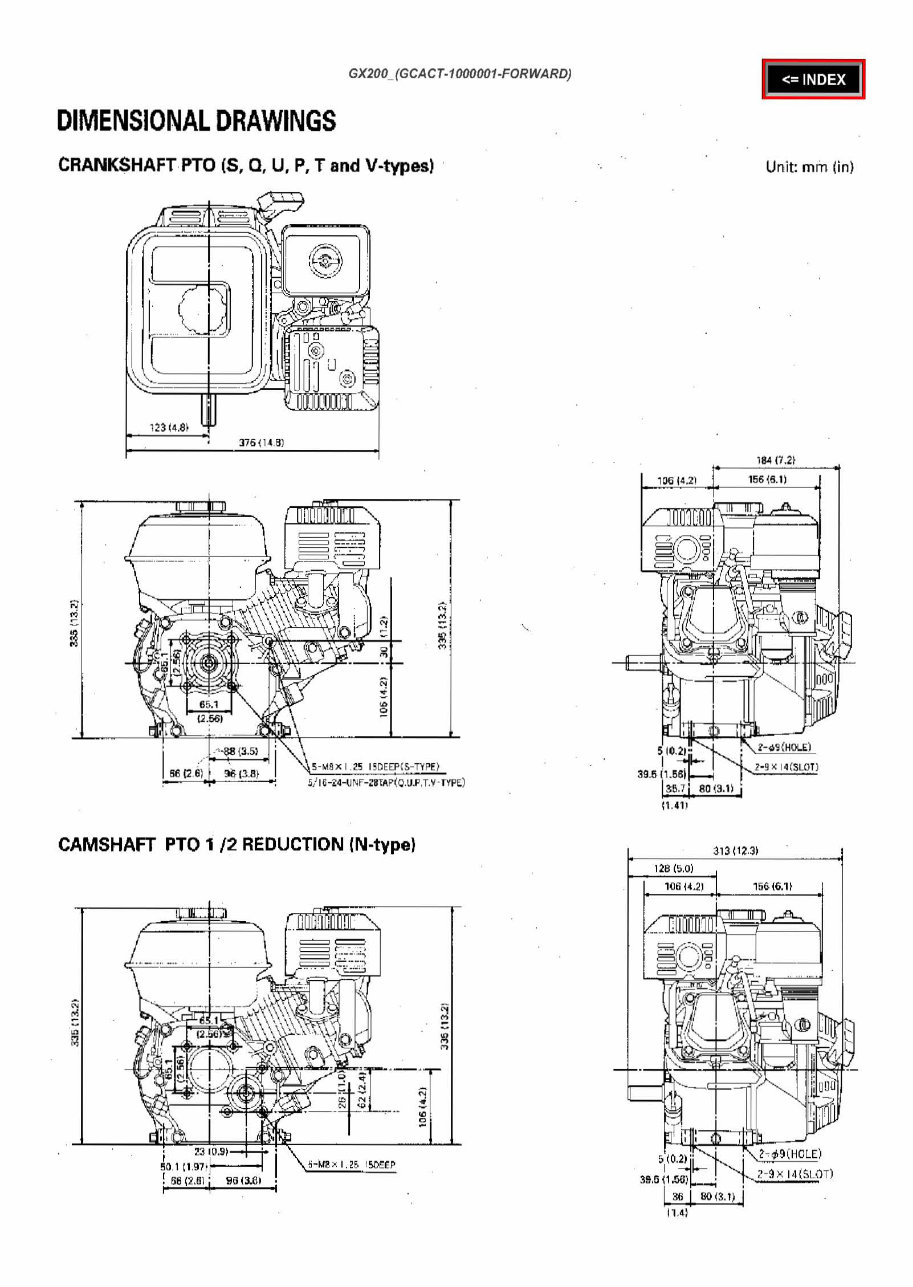 Honda GX200 Horizontal Shaft Engine OEM Service & Repair Manual preview img 4