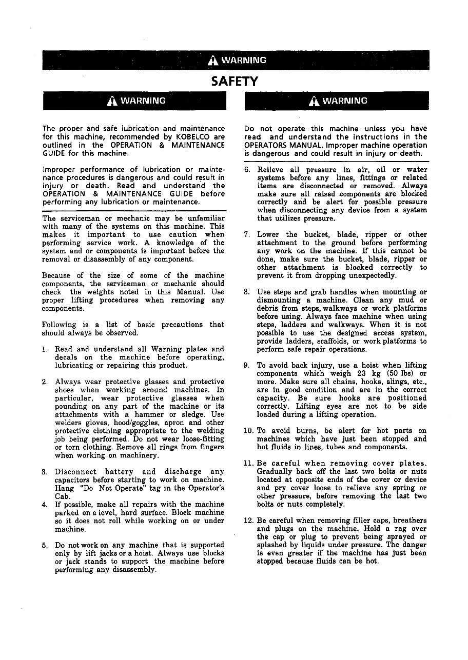 Kobelco SK25SR Mini Excavator Parts Manual INSTANT (SN: PV10001 and up) preview img 2