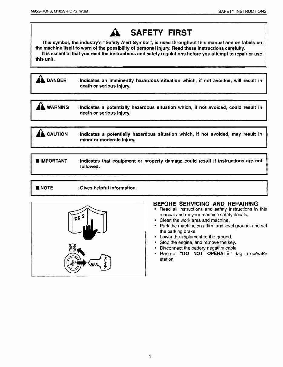 Kubota M95s Tractor Factory Service Repair Manual preview img 1