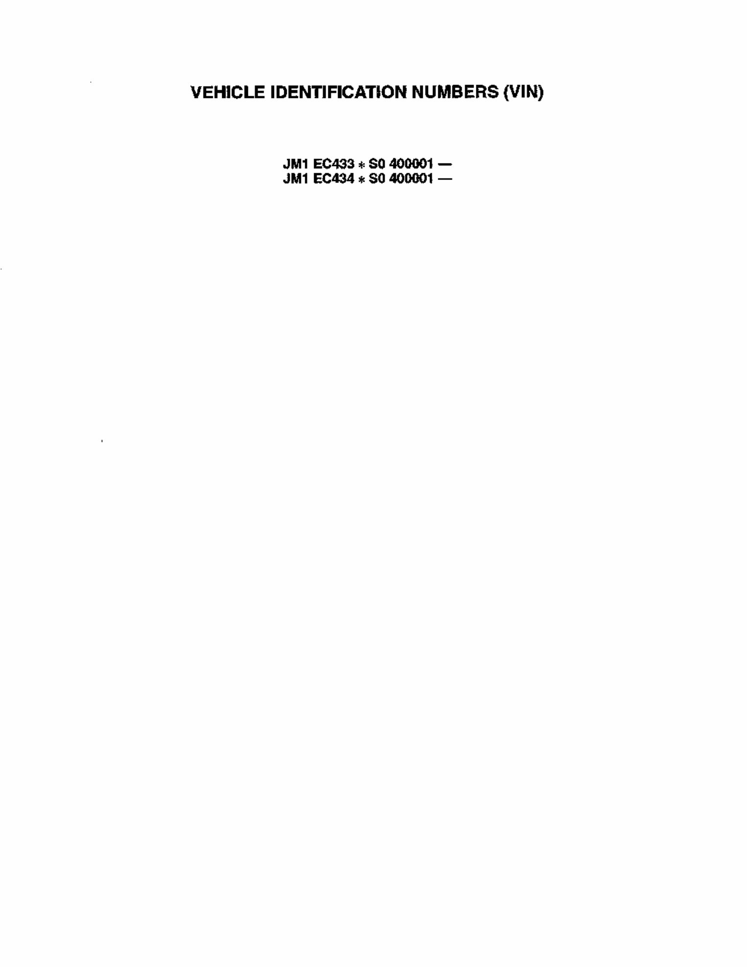 1992-1995 Mazda MX3 Service & Repair Manual preview img 4