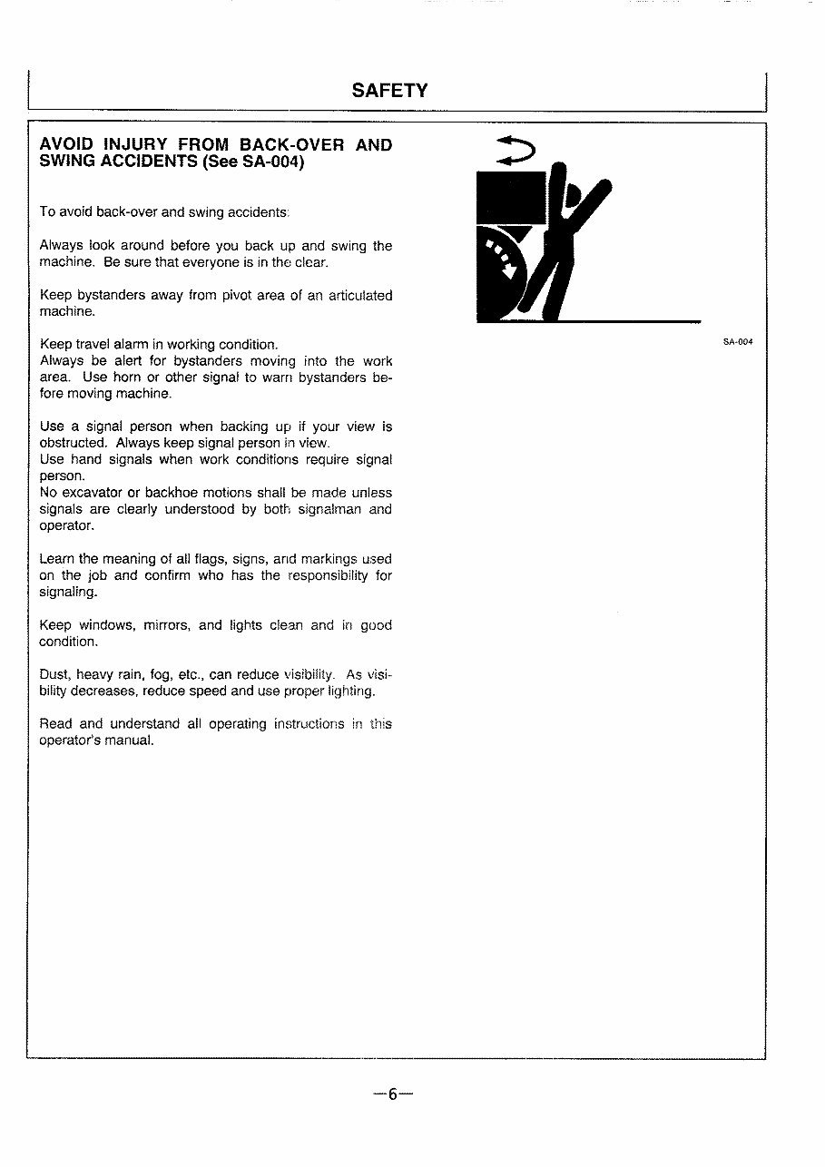HITACHI EX200-3 EX200LC-3 EX200H-3 EX200LCH-3 EX220-3 EX220LC-3 Excavator Operators Manual preview img 10