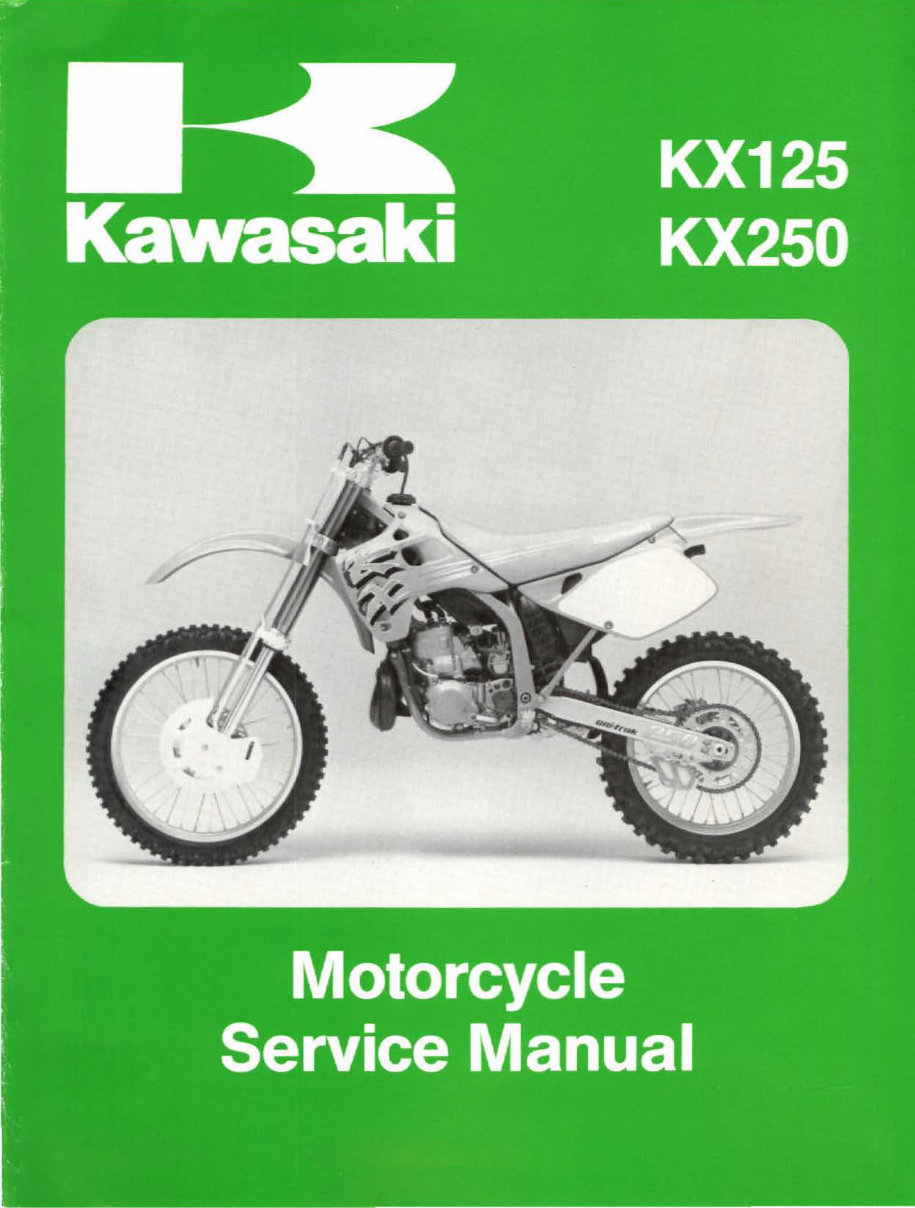 1992-1995 Kawasaki KX125 Service & Repair Manual preview img 1