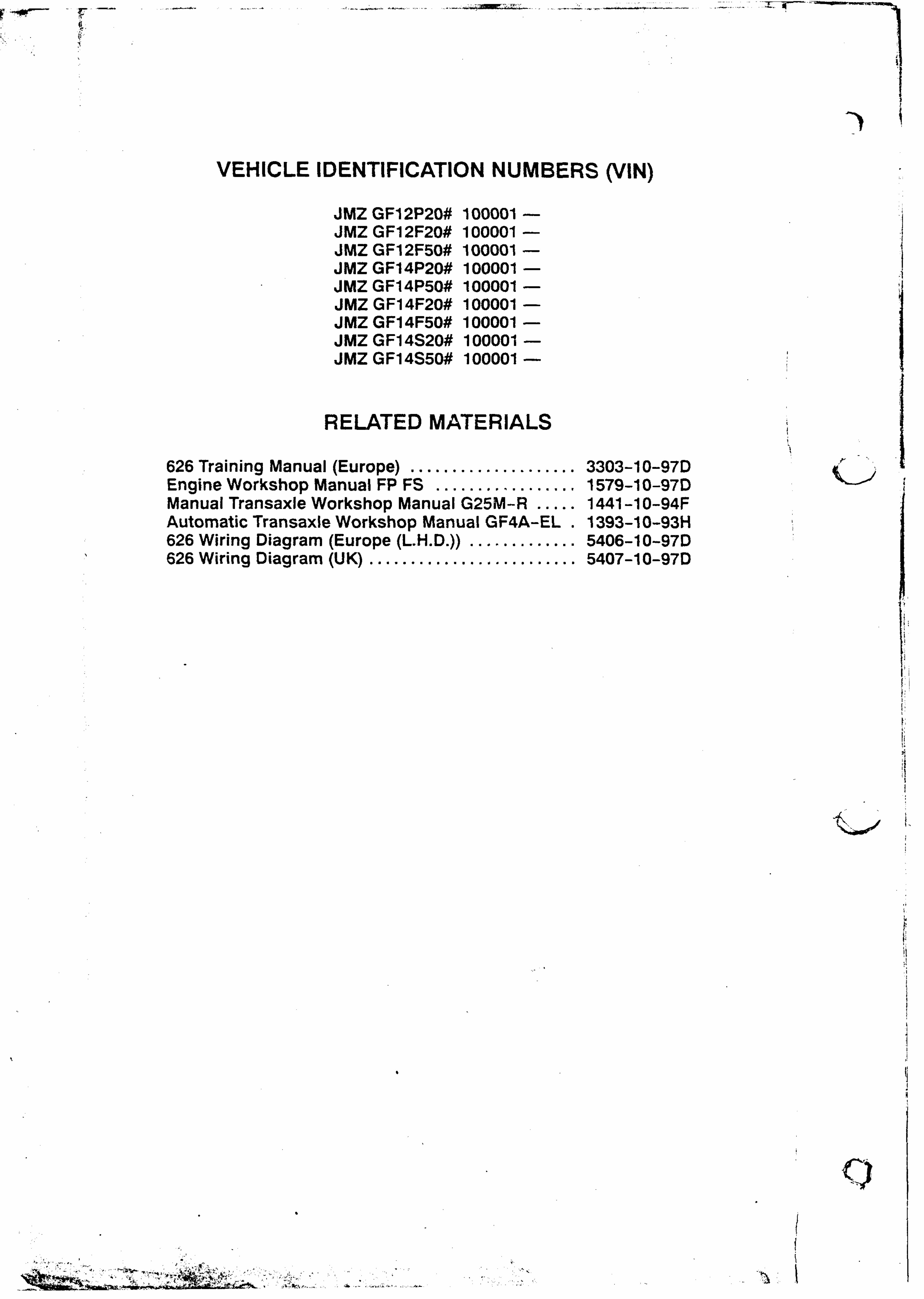 1998-2002 Mazda 626 Service & Repair Manual preview img 3