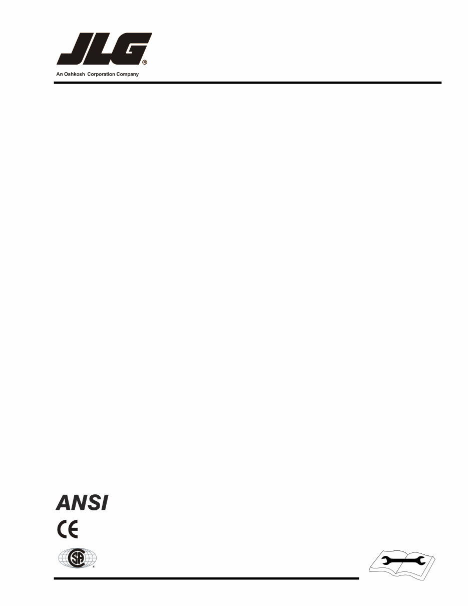 JLG Boom Lifts 450A & 450AJ Series II Service Repair Workshop Manual (P/N:3121290) preview img 1