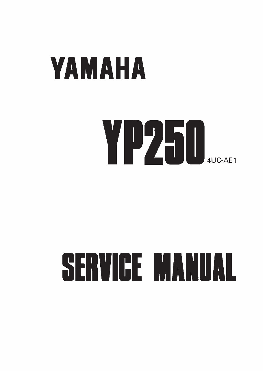 1996 Yamaha YP 250 Majesty Service & Repair Manual preview img 1