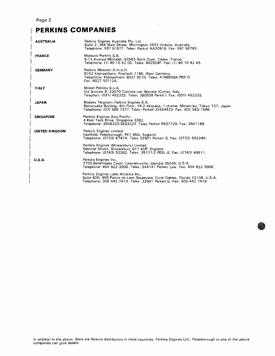 1983-Onwards Perkins 4.107 4.108 4.99 Marine Engine Service & Repair Manual preview img 2