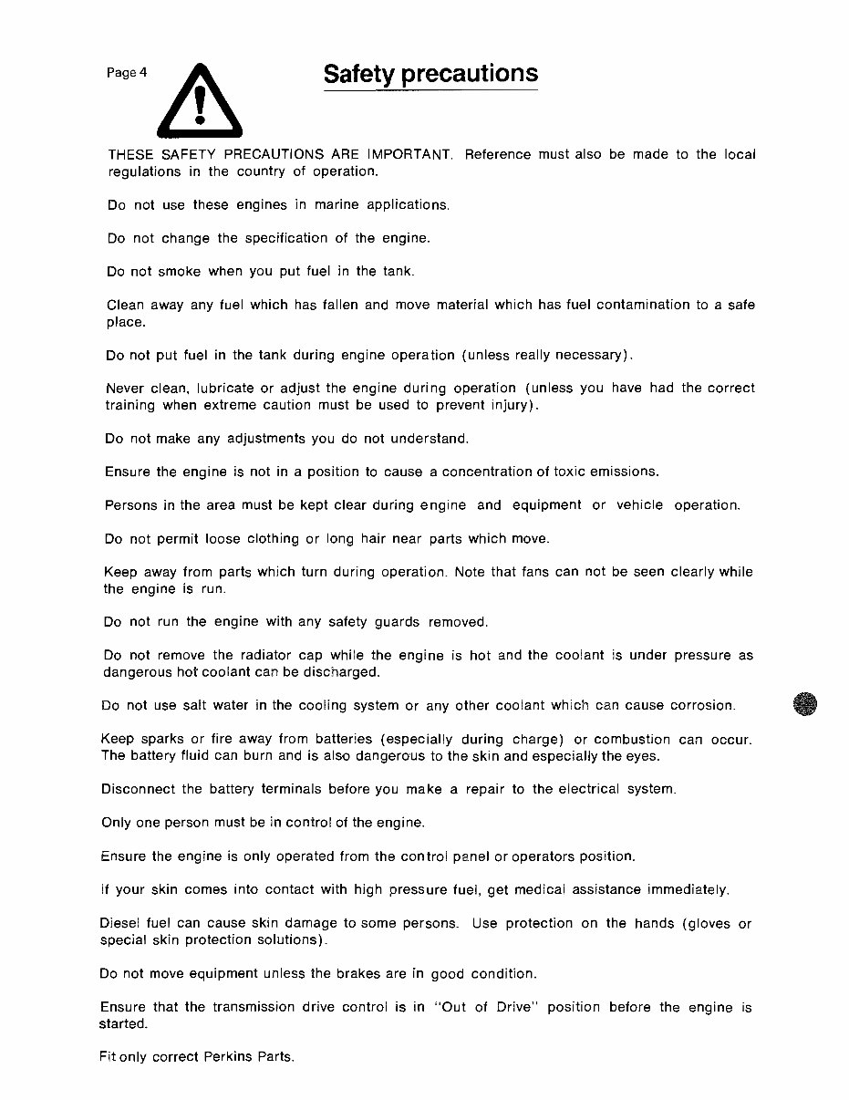 1983-Onwards Perkins 4.107 4.108 4.99 Marine Engine Service & Repair Manual preview img 4