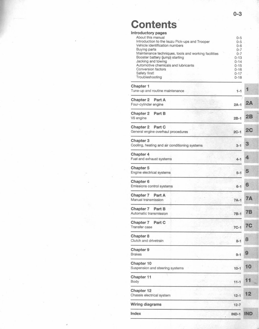 1992 Isuzu Pickups Service & Repair Manual preview img 4