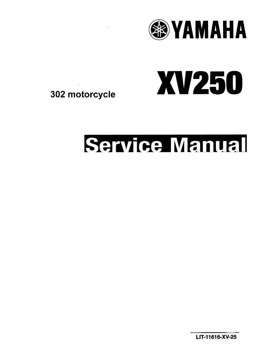 1988-2008 Yamaha XV250 Service & Repair Manual preview img 1