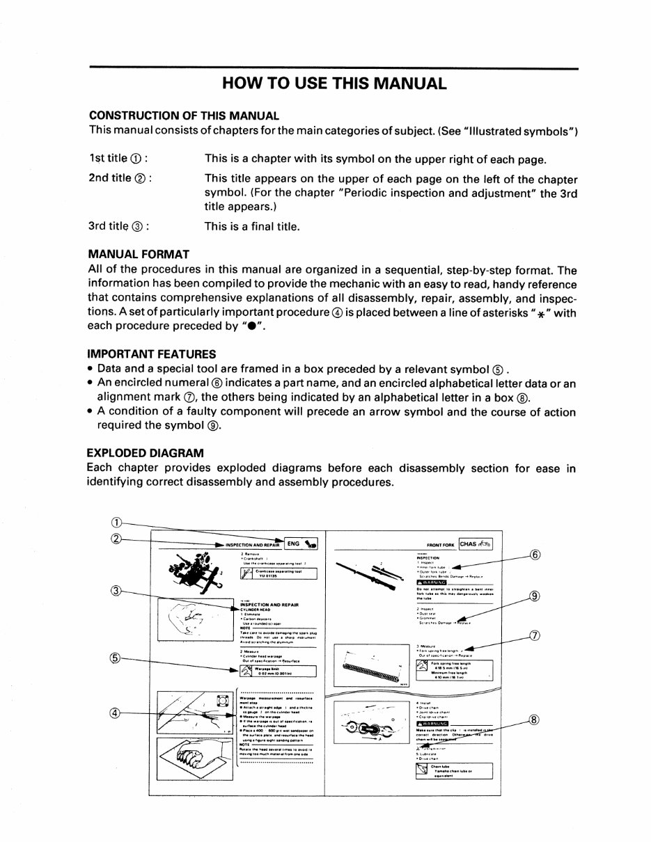 1988-2008 Yamaha XV250 Service & Repair Manual preview img 5