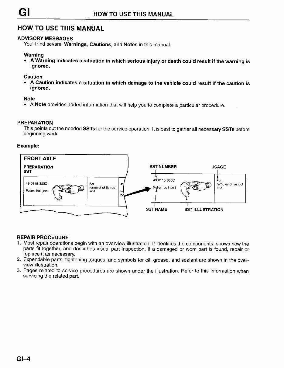 1994 MAZDA PROTEGE BG Series All Models Service and Repair M preview img 8