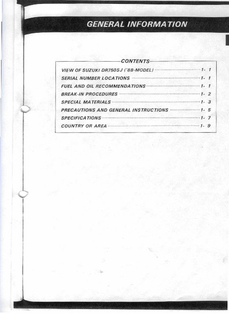 Suzuki DR 800 Service Manual preview img 4