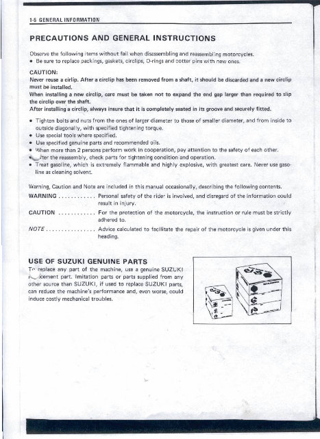 Suzuki DR 800 Service Manual preview img 9