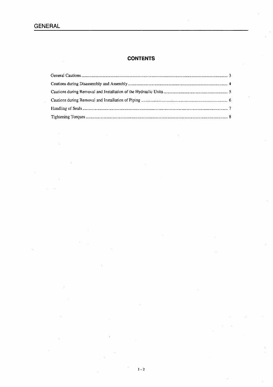 Takeuchi TB070 Compact Excavator Service Repair Workshop Manual preview img 8