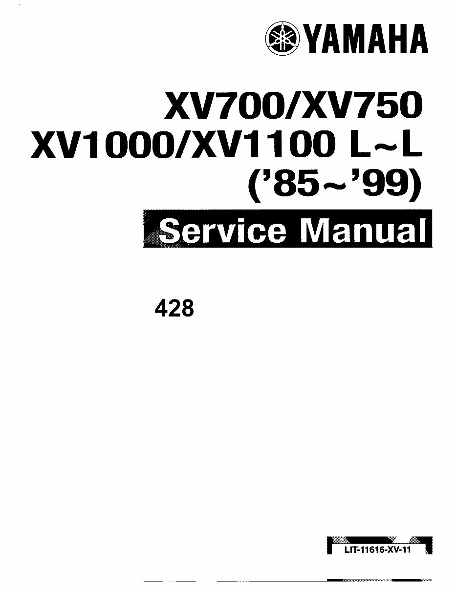 1995 Yamaha XV1100 Virago Service & Repair Manual preview img 1
