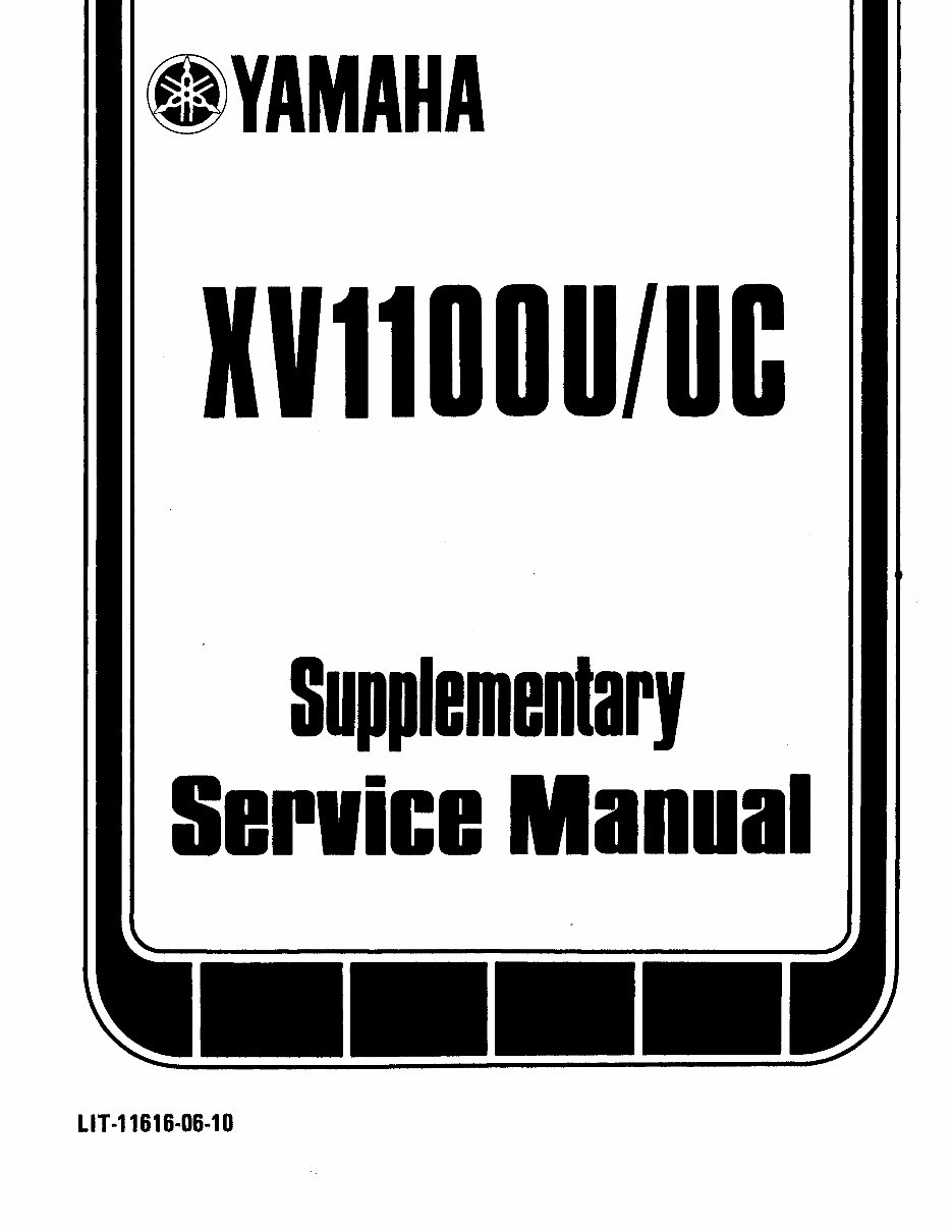1995 Yamaha XV1100 Virago Service & Repair Manual preview img 2