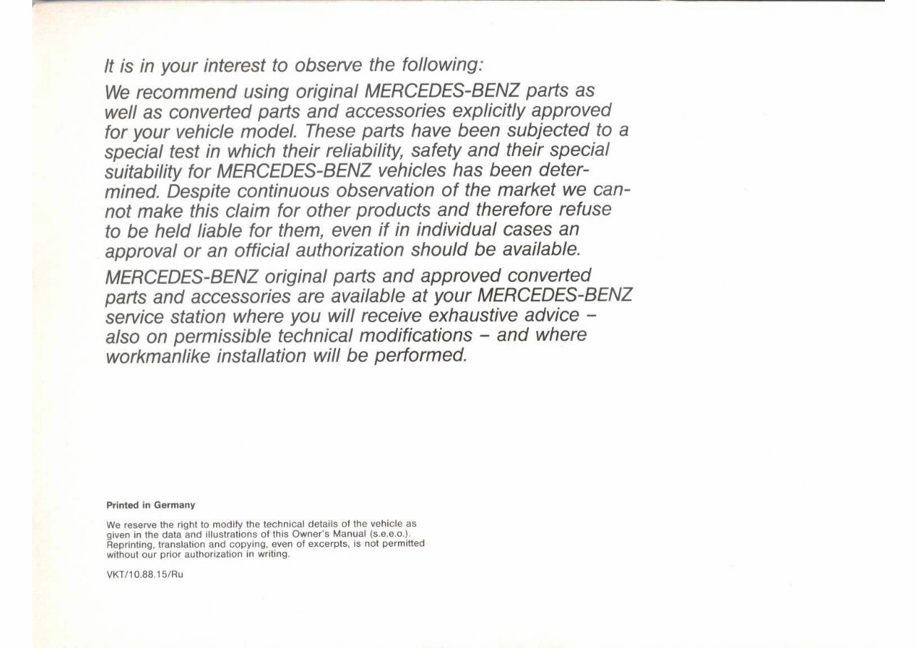 1984-1996 Mercedes-Benz E-Class CE-Class 4MATIC Owners Manual preview img 4