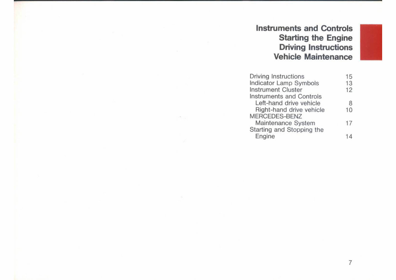 1984-1996 Mercedes-Benz E-Class CE-Class 4MATIC Owners Manual preview img 9
