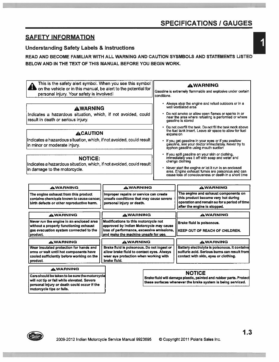 2009-2012 Indian Motorcycle Chief Service & Repair Manual preview img 7