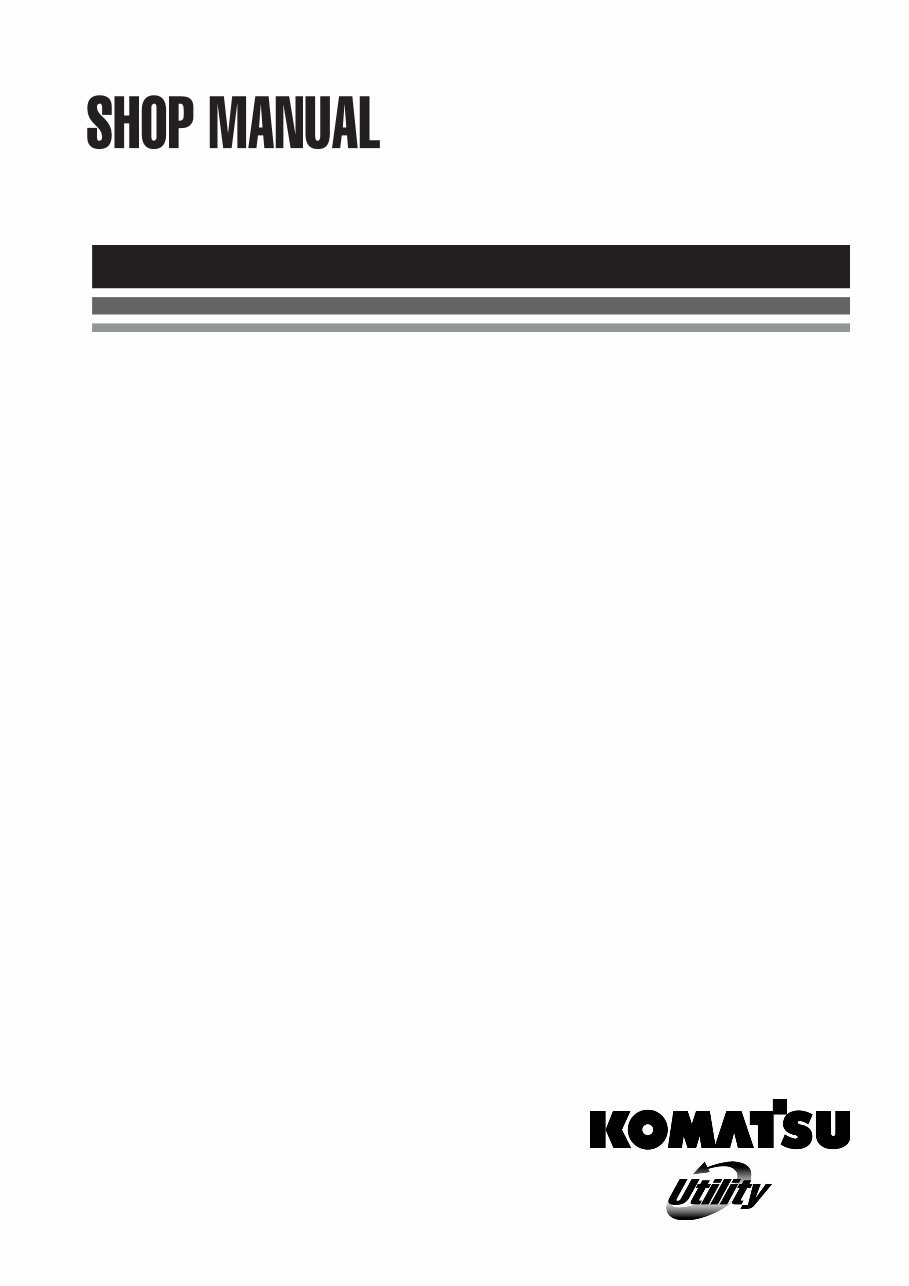 KOMATSU WH609-1 Service & Operating Manual preview img 1