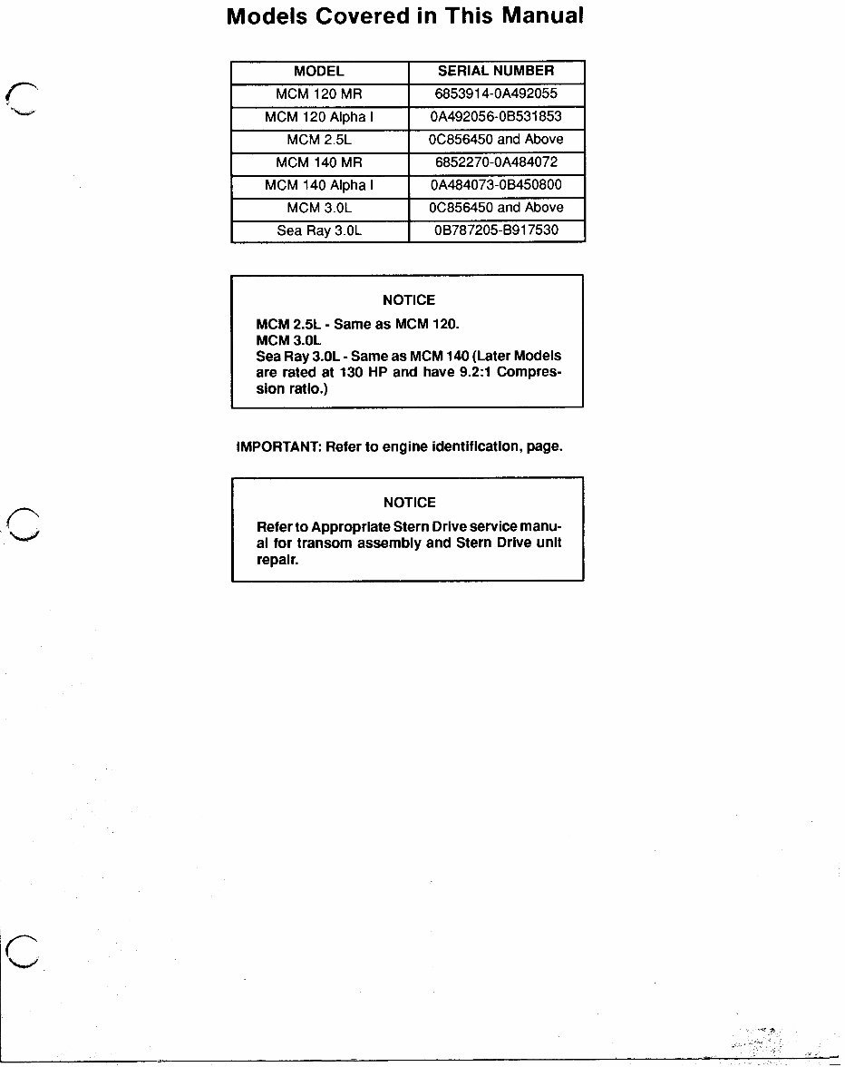 1985-1989 Mercury Mercruiser #10 Marine EngineS GM 4-Cylinder Workshop Service Repair Manual preview img 2