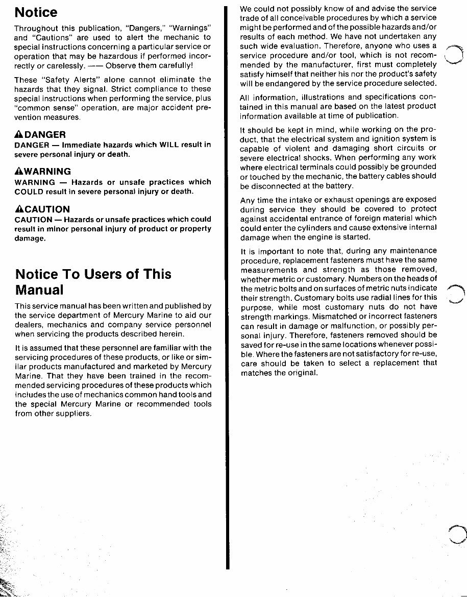 1985-1989 Mercury Mercruiser #10 Marine EngineS GM 4-Cylinder Workshop Service Repair Manual preview img 3