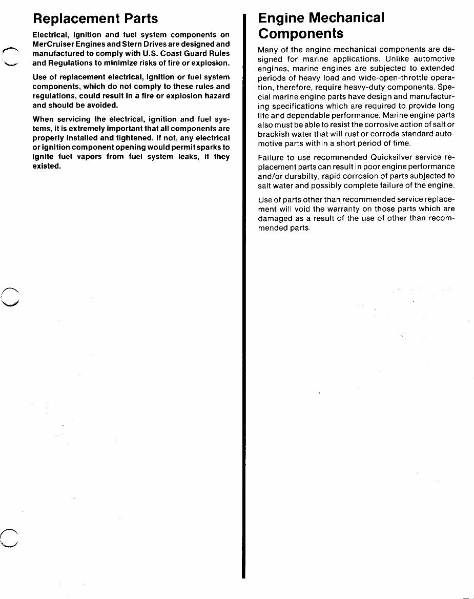 1985-1989 Mercury Mercruiser #10 Marine EngineS GM 4-Cylinder Workshop Service Repair Manual preview img 4