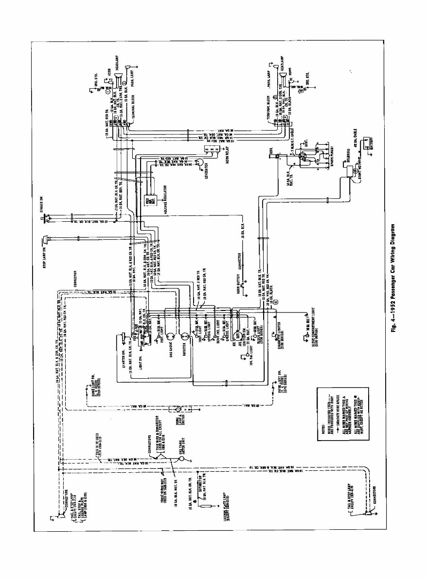 1952 Chevrolet Cars Wiring Electrical Diagram Manual preview img 1