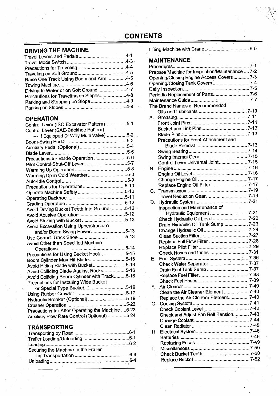 Airman AX Series (AX30/AX35/AX40/AX50) Mini-Excavator Operators Manual preview img 6