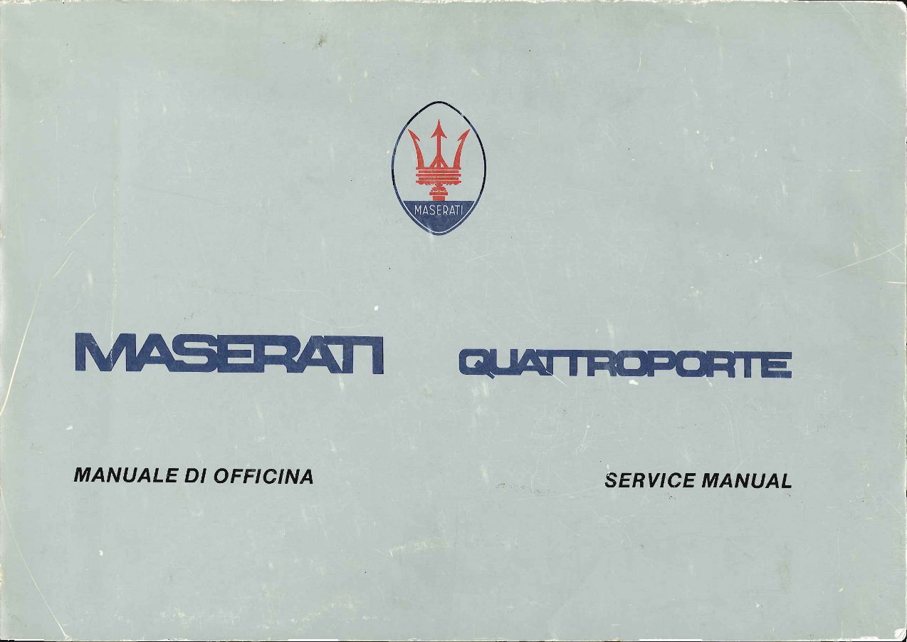 Maserati Quattropole III QP3 Full Service & Repair Manual preview img 1
