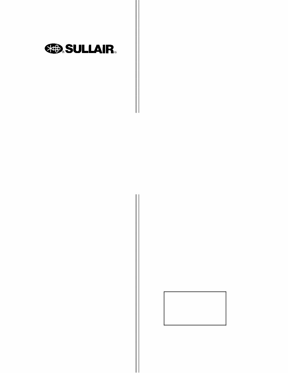 SULLAIR ES 6 Air COMPRESSOR Parts Manual preview img 1