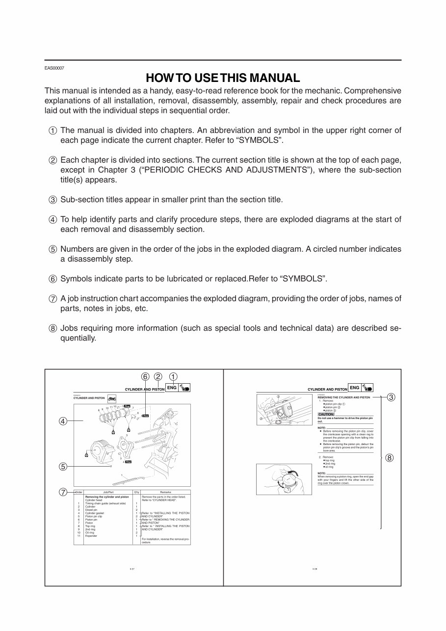 YAMAHA CYGNUS 125 NXC125 XC125 Workshop Repair Manual 2004-2009 preview img 4